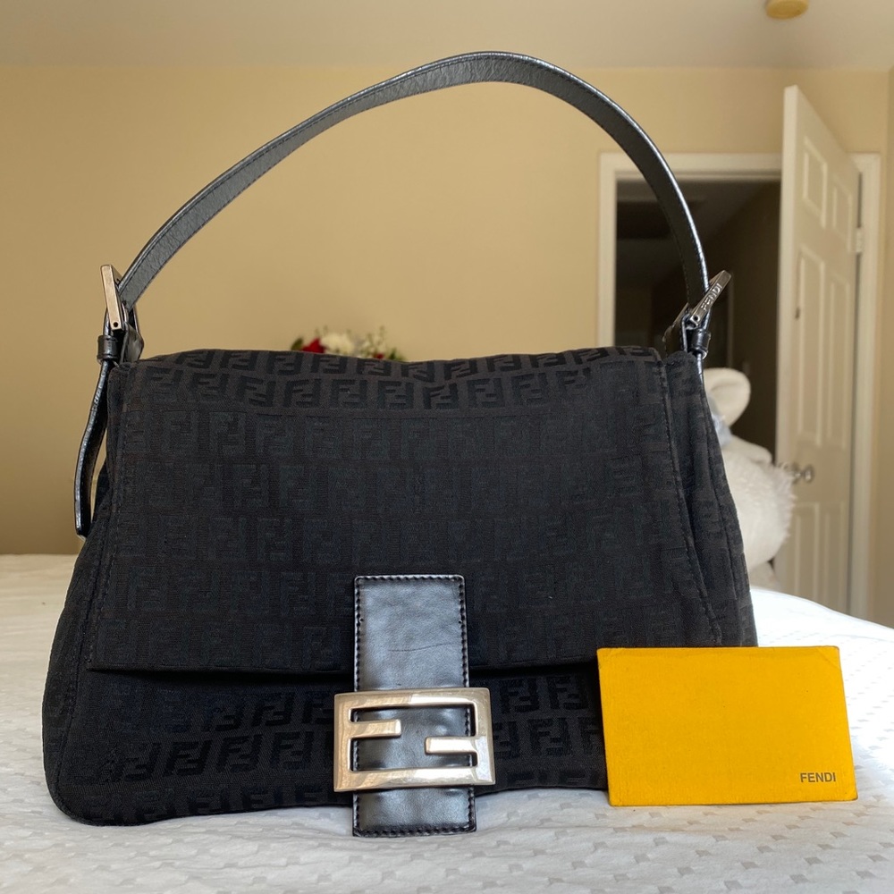 Fendi Mama Zucchino Baguette Black